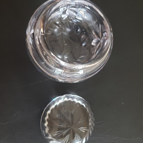Vintage cut glass trinket holder - Picture 3 of 6